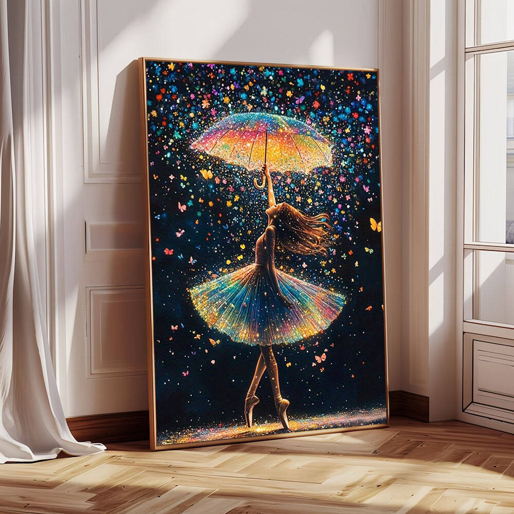 Art Craft Umbrella - EverShine 5D lukisan Berlian Anjing kucing