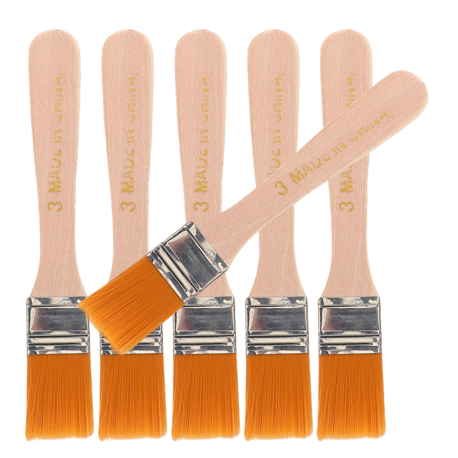 Art Craft Door - 6Pcs Kuas Cat Nilon Lembut dengan