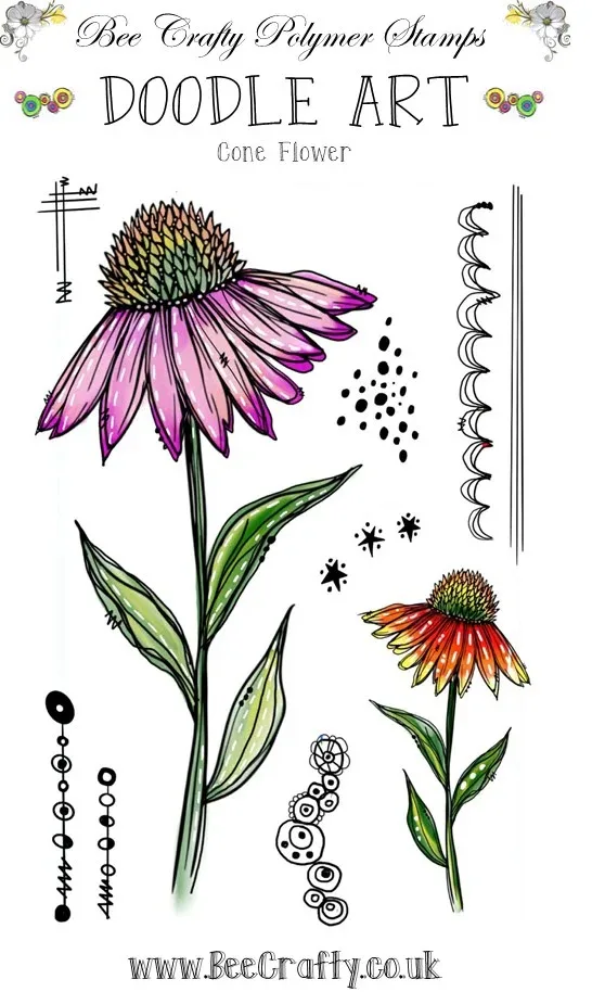 Art Craft Umbrella - Stempel Seni Doodle A6 Baru 2026
