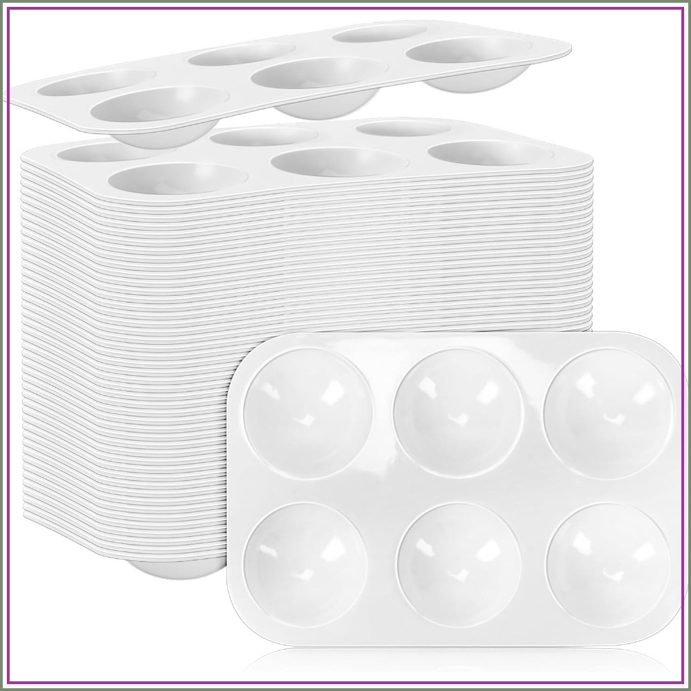 Art Craft Class - 50 Paket Palet Cat Plastik 6-Well