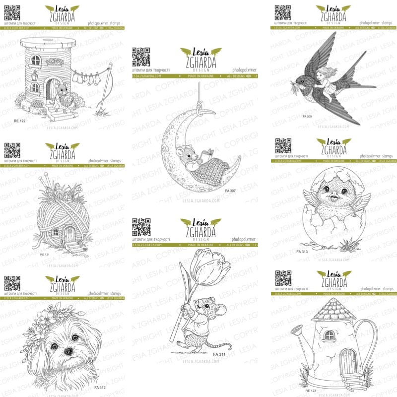 Art Craft Umbrella - Stempel Silikon Transparan Buket Seni Musim