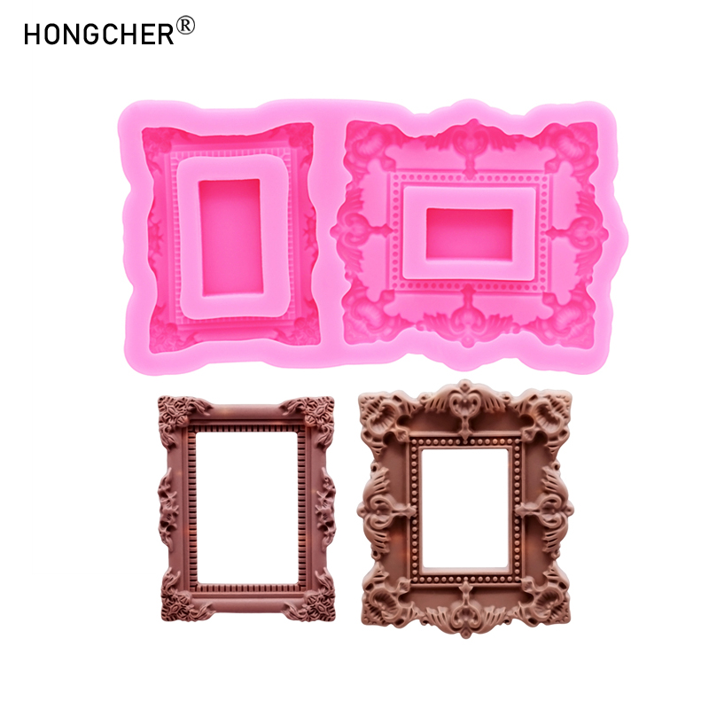 Art Craft Model - Cetakan Silikon Dekorasi Kue Cokelat Bingkai
