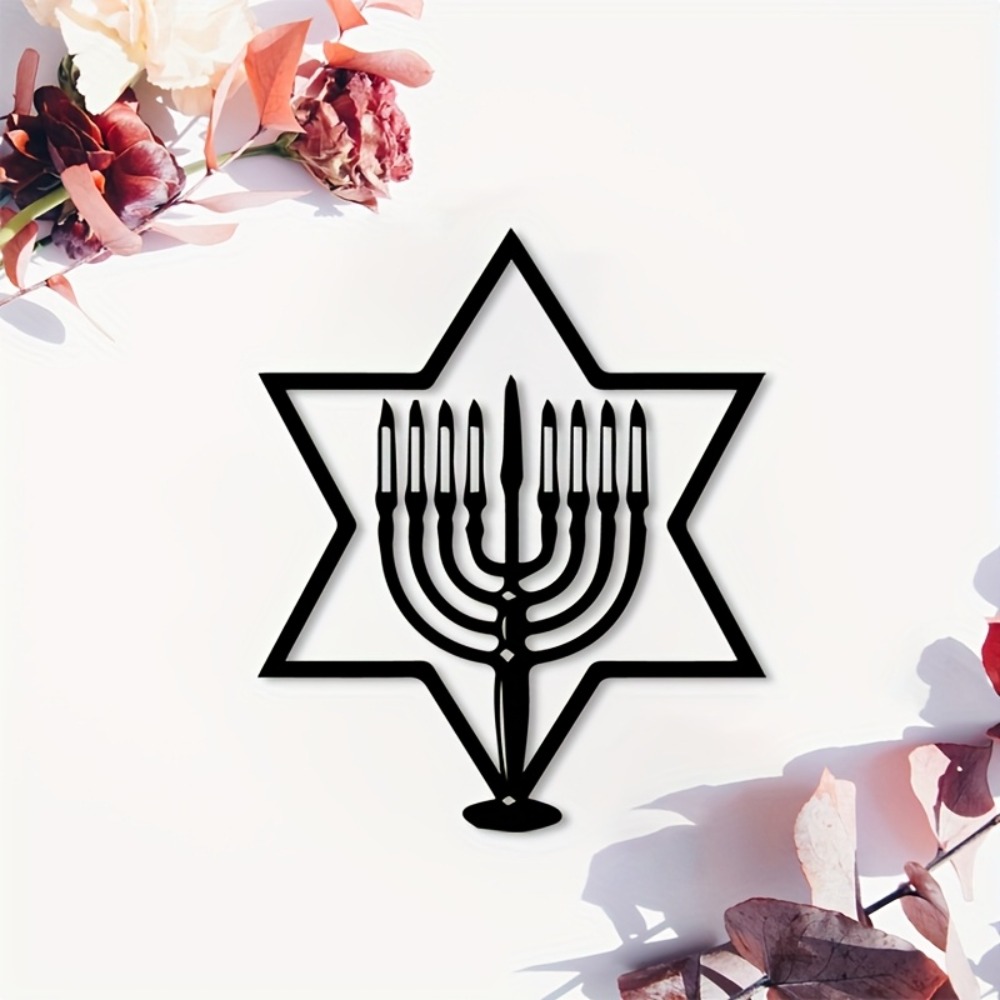Art & Craft Paper Ideas - CIFBUY Seni Dinding Logam Menorah Bintang