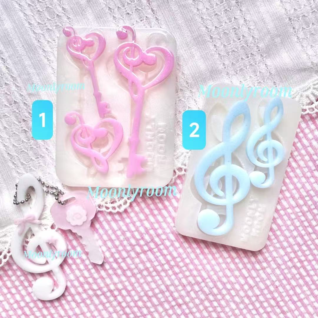 Art Craft Model - Aksesori Catatan Musik Cetakan Resin Cetakan