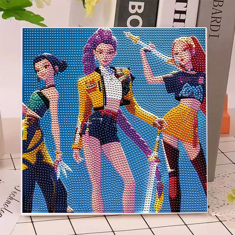Art Craft Model - Kit Lukisan Berlian Anime Hunters Gilrs