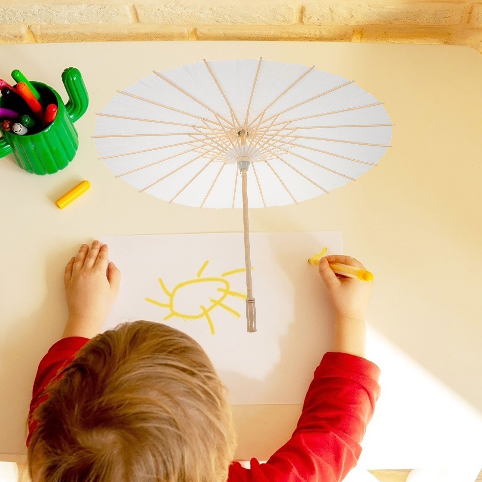 Art Craft Umbrella - Kerajinan Payung Kertas DIY, Lukisan Grafiti,