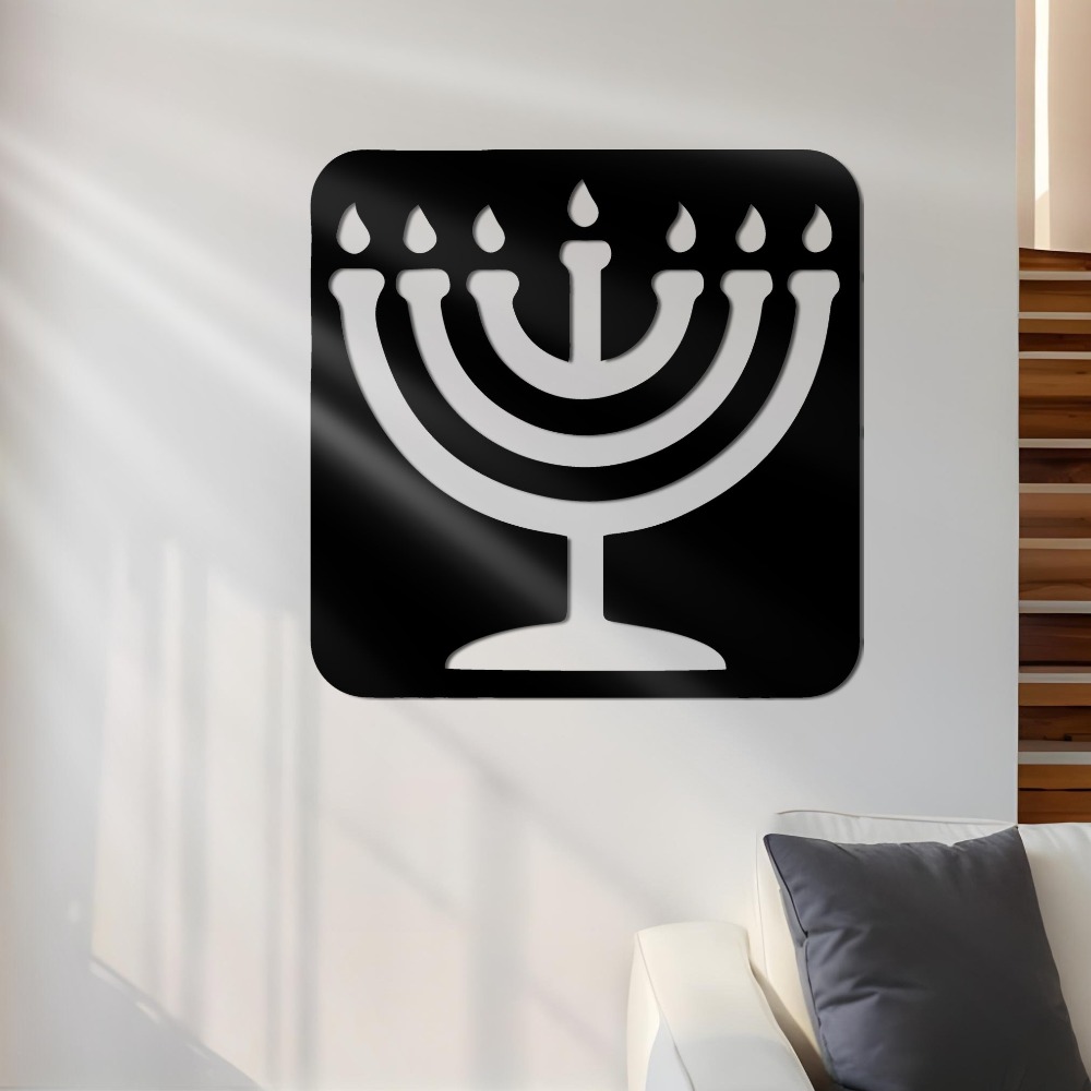 Art & Craft Paper Ideas - CIFBUY Hiasan Dinding Besi Vintage Menorah