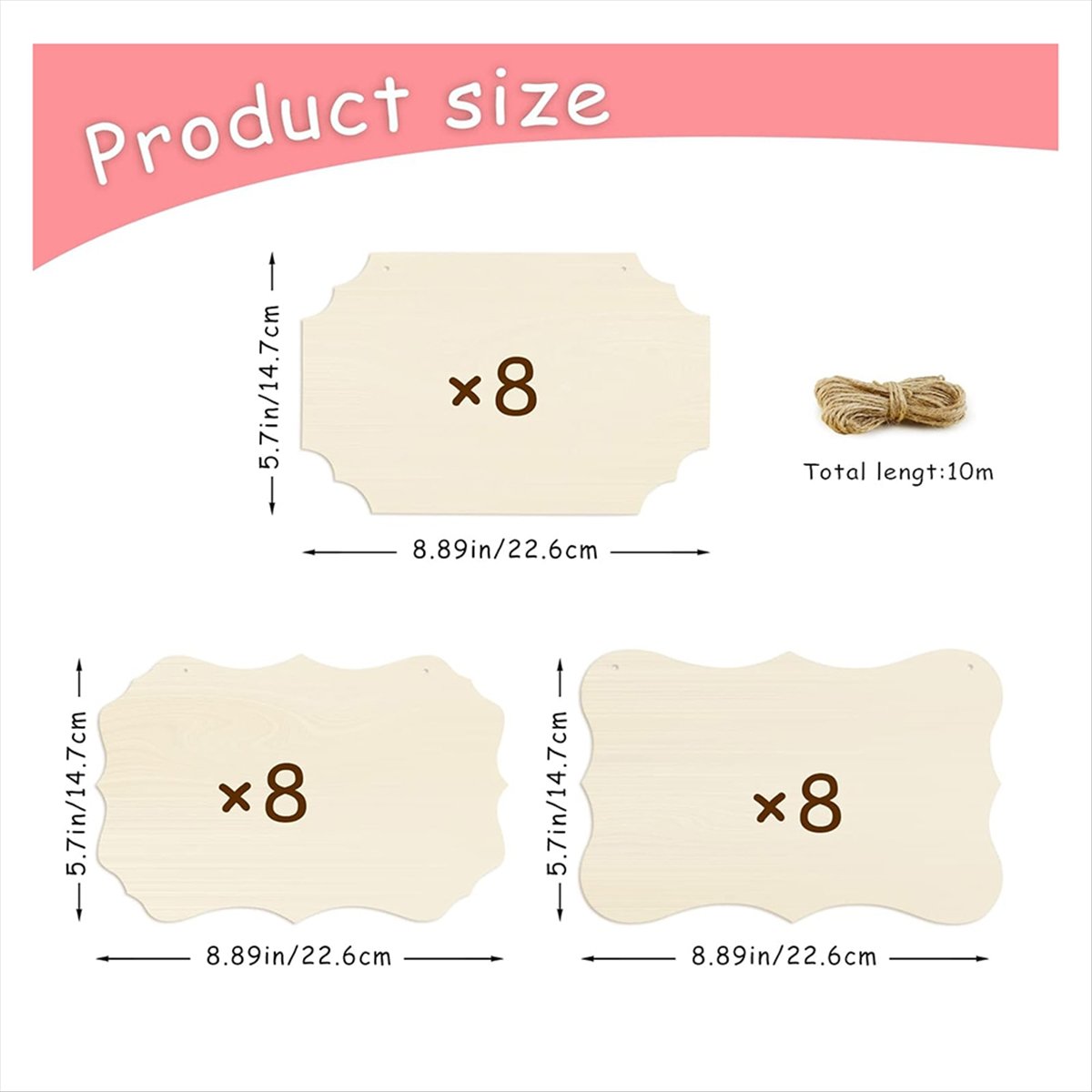 A56K 24 Pcs Papan Kayu Gantung - Art Craft Door ulasan dan harga