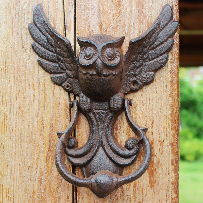 Pedesaan Burung Hantu Besi Cor - Art Craft Door ulasan dan harga