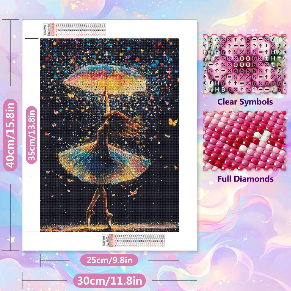 EverShine 5D lukisan Berlian A - Art Craft Umbrella ulasan dan harga