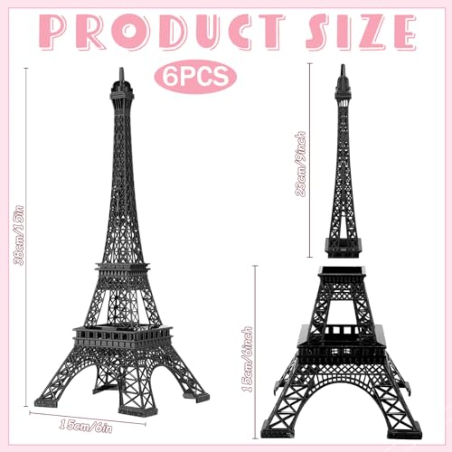 6 Buah Patung Menara Eiffel 15 - Art Craft Model ulasan dan harga