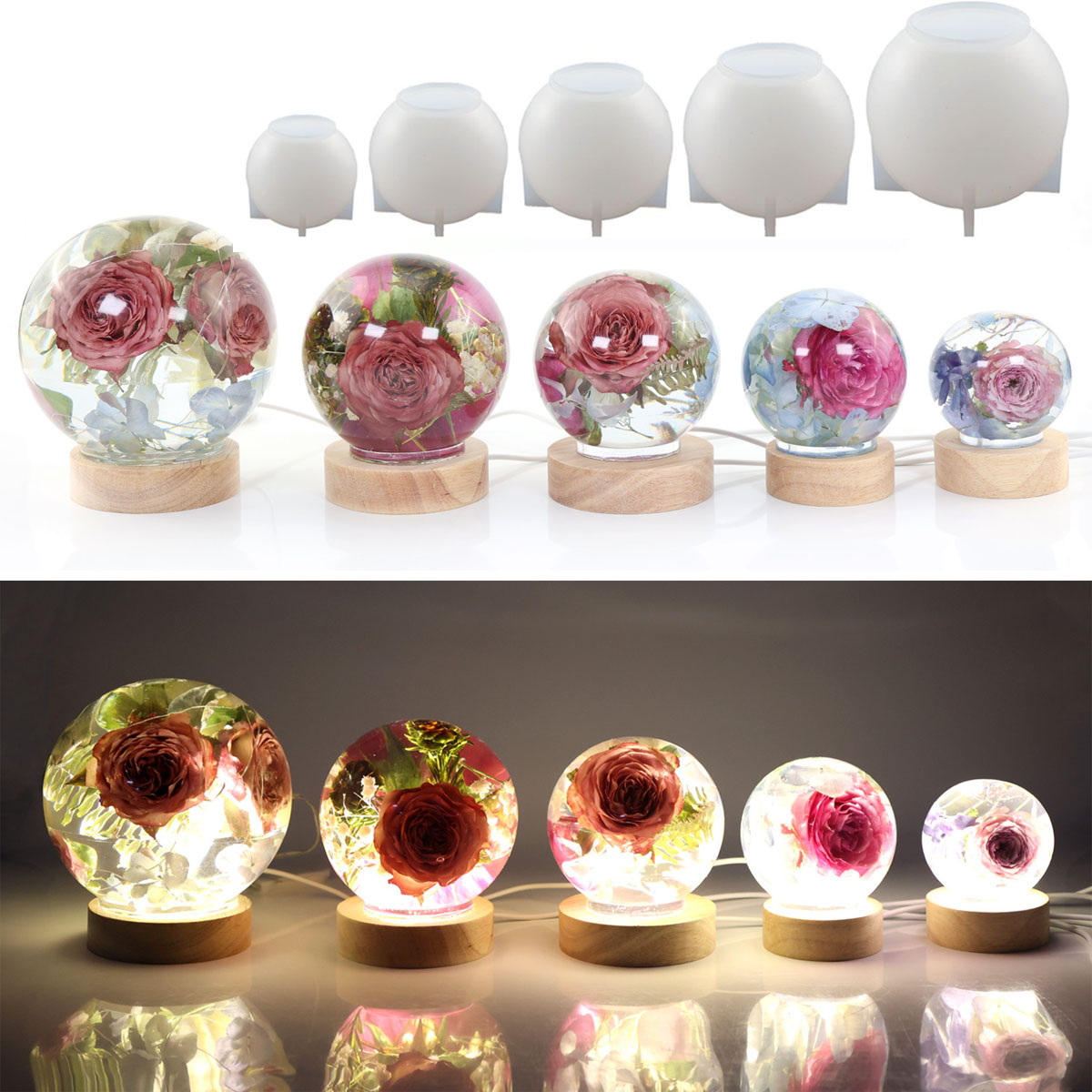 65-120Mm Cetakan Silikon Bola  - Art Craft Model ulasan dan harga