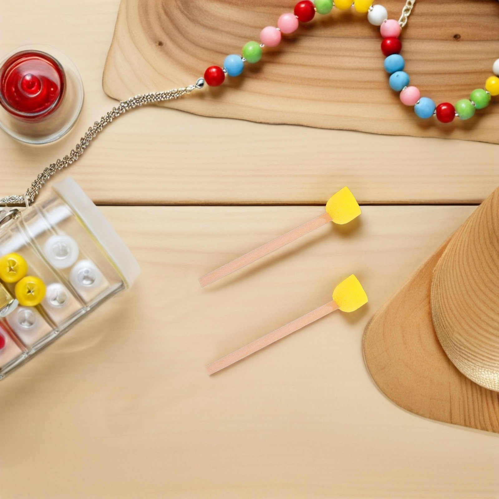 80 Buah Kuas Spons Bulat Gagan - Art Craft For Preschoolers ulasan dan harga
