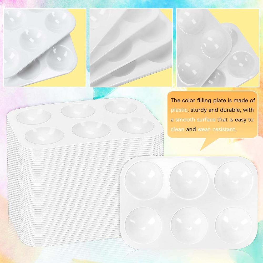 50 Paket Palet Cat Plastik 6-W - Art Craft Class ulasan dan harga