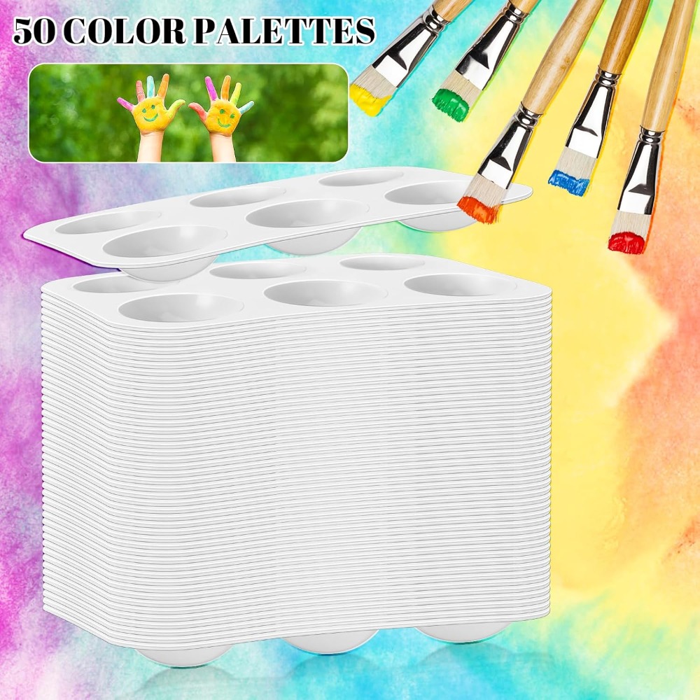 50 Paket Palet Cat Plastik 6-W - Art Craft Class ulasan dan harga