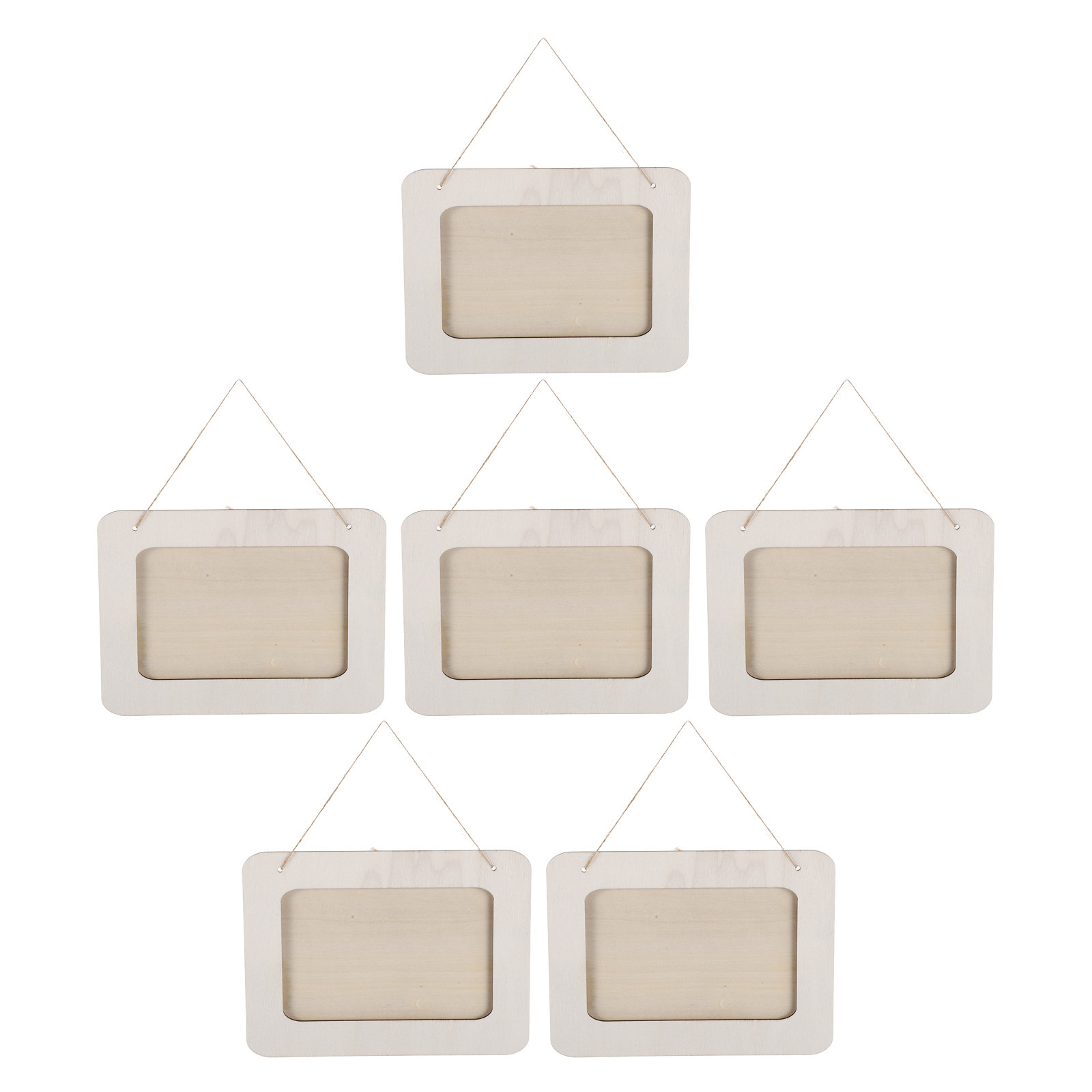 6 Buah Bingkai Gambar Kayu unt - Art Craft For Preschoolers ulasan dan harga
