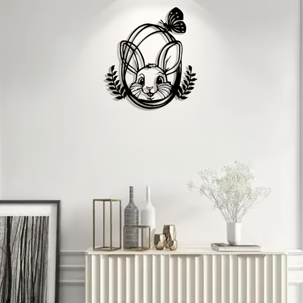 CIFBUY Seni Dinding Logam Patu - Art Craft Rabbit ulasan dan harga