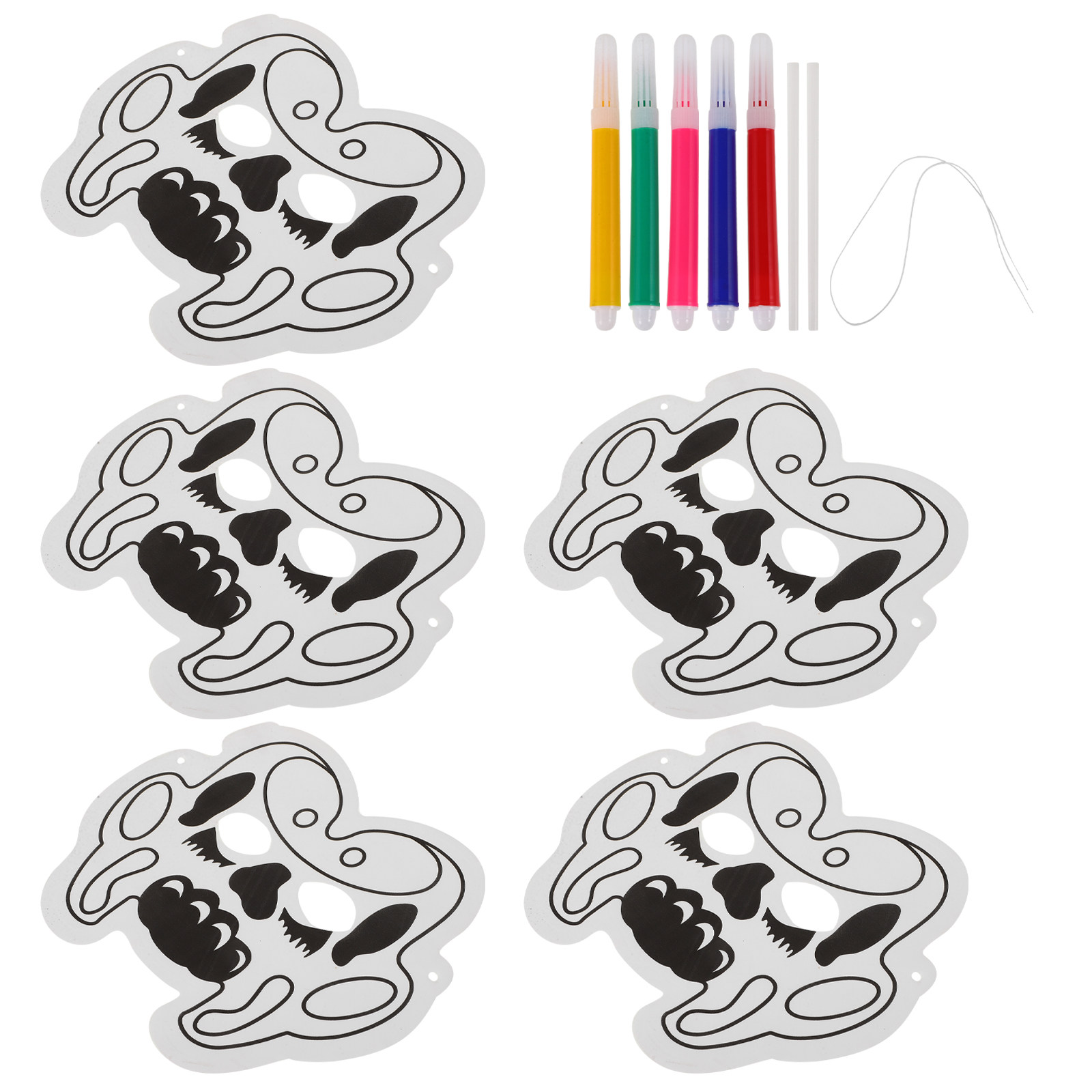 1Set Topeng Balon Grafiti DIY  - Art Craft Class ulasan dan harga