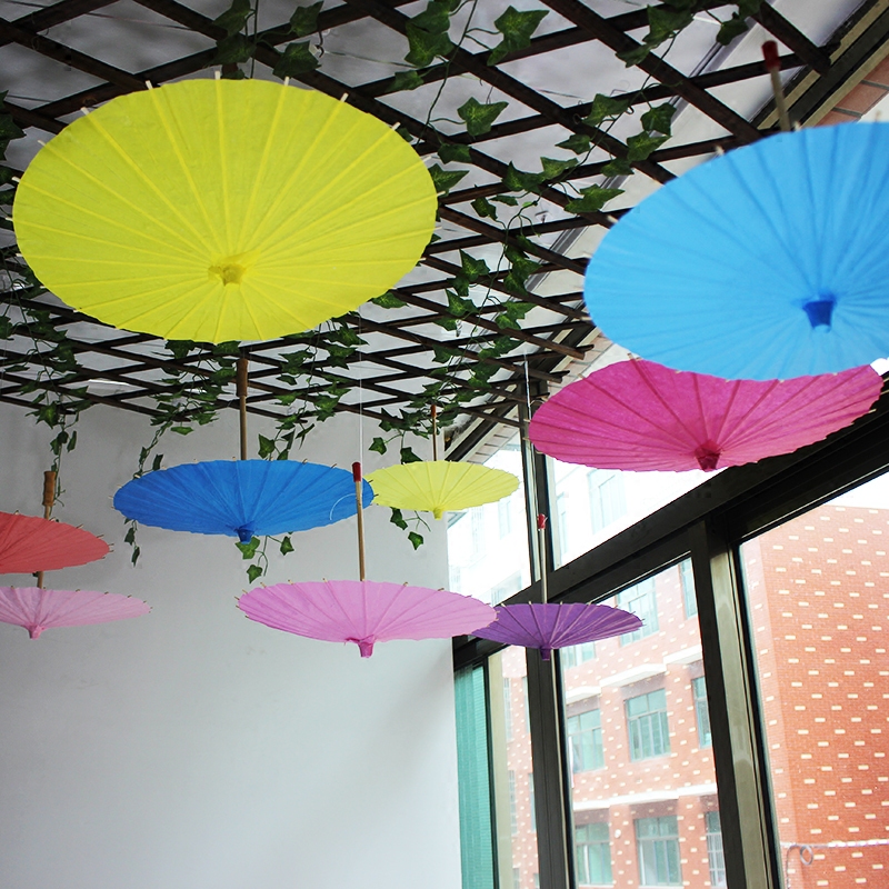 Payung Kertas Berwarna Buatan  - Art Craft Umbrella ulasan dan harga