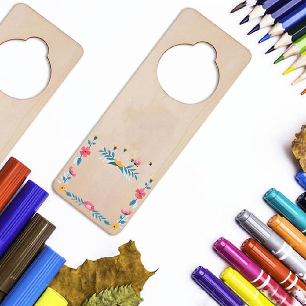 10Pcs Gantungan Pintu Kayu Tan - Art Craft Door ulasan dan harga