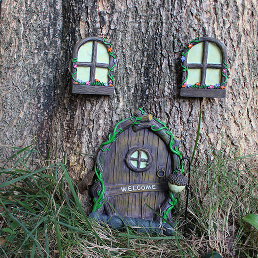 Miniatur jendela patung pohon, - Art Craft Door ulasan dan harga