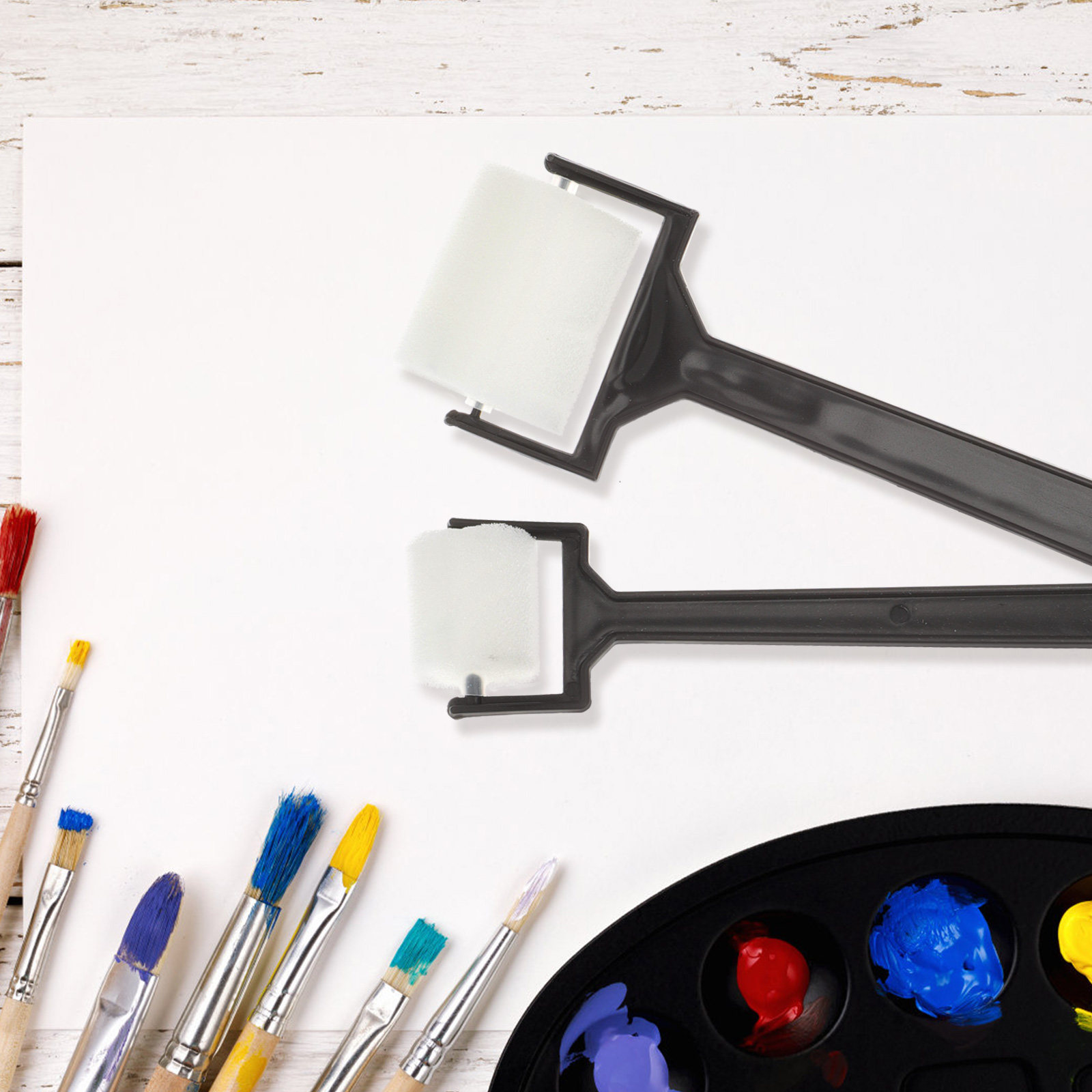 15Pcs Set Kuas Spons Lukis Sen - Art Craft For Preschoolers ulasan dan harga