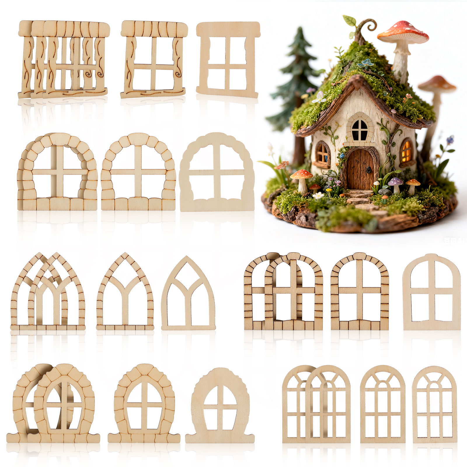 25pcs Set Miniatur Pintu Jende - Art Craft Door ulasan dan harga
