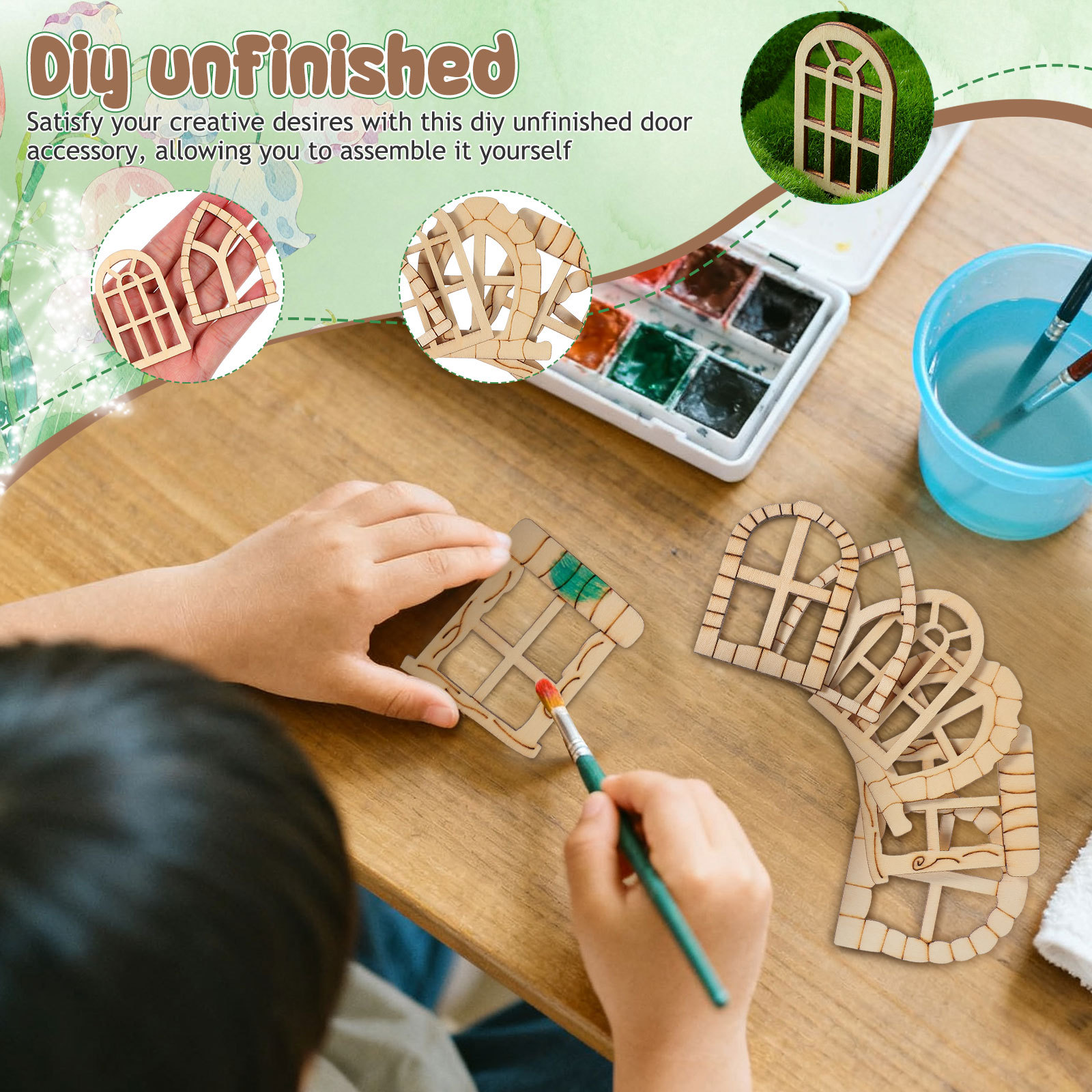 25pcs Set Miniatur Pintu Jende - Art Craft Door ulasan dan harga