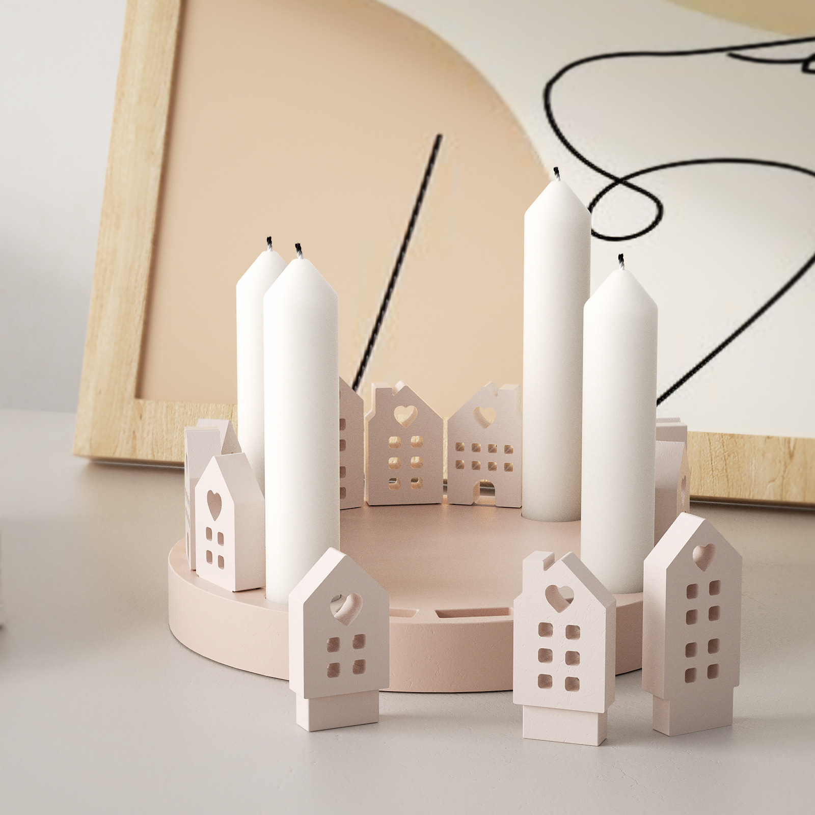 Tempat Lilin Kelinci Rumah Ber - Art Craft Rabbit ulasan dan harga