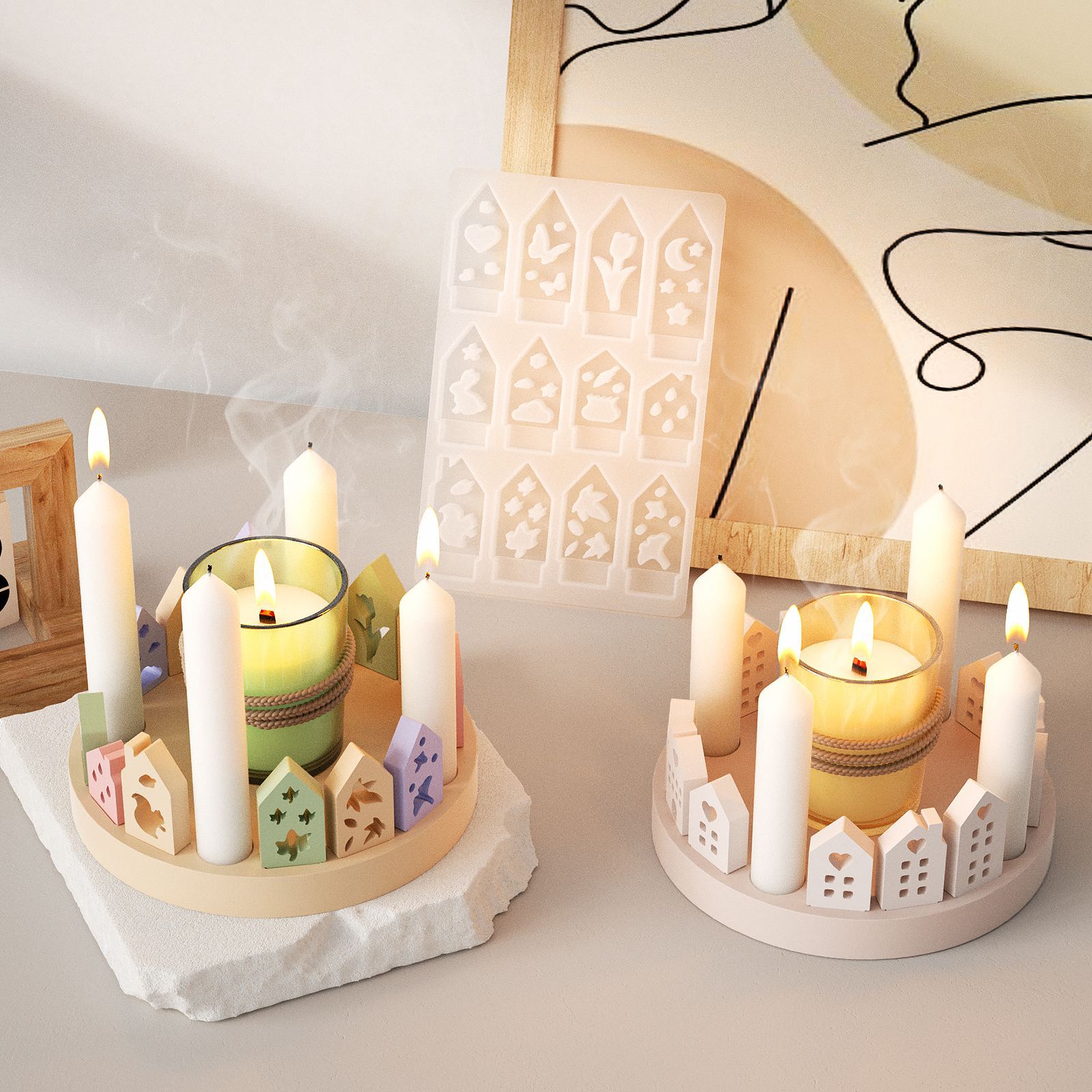 Tempat Lilin Kelinci Rumah Ber - Art Craft Rabbit ulasan dan harga