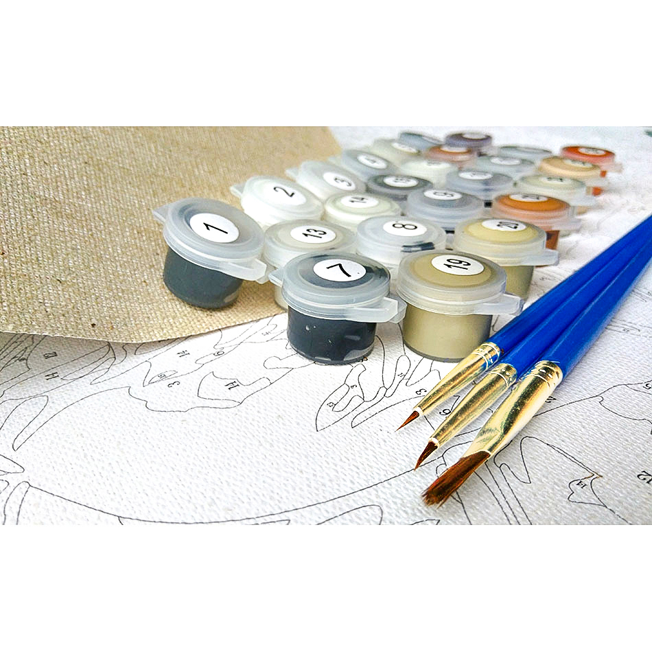 GATYZTORY lukisan pemandangan  - Art Craft Number ulasan dan harga